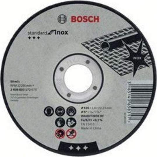 Bosch Δίσκος Κοπής Μετάλλου 125mm 3165140658300