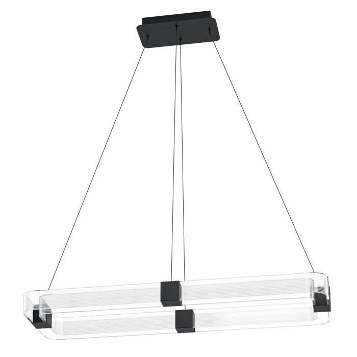 Eglo Mogetonello 39909 Κρεμαστό Φωτιστικό LED με Θερμό Λευκό Φως Μαύρο 100x150x150εκ. - second view