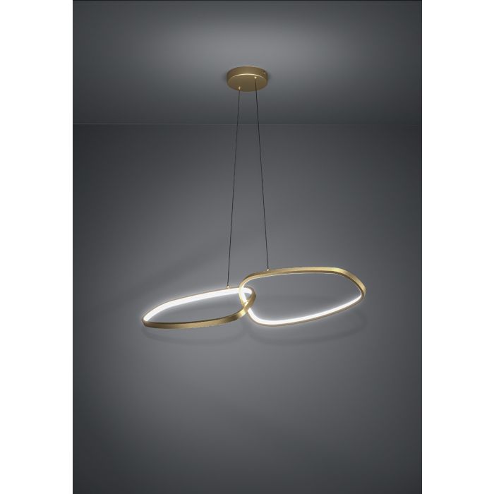 Eglo Lodosa 390205 Κρεμαστό Φωτιστικό LED με Θερμό Λευκό Φως Χρυσό 113x110εκ.