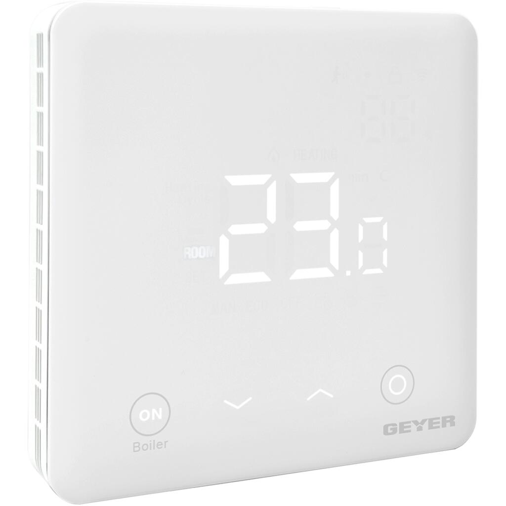 GEYER Θερμοστάτης Wifi για συστήματα νερού & boiler λευκός 220V GS-THWHB-W - second view