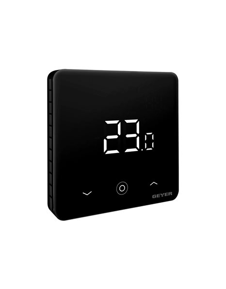 GEYER  Θερμοστάτης χώρου Wi-Fi πίτοιχος Μαύρο WiFi  thermostat 2 ΧΡΟΝΙΑ ΕΓΓΥΗΣΗ GS-THWH-B