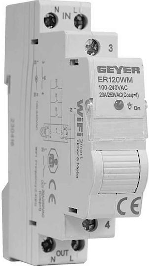 Geyer Ρελέ Ράγας Ισχύος 20A Μονοπολικό ER120WM