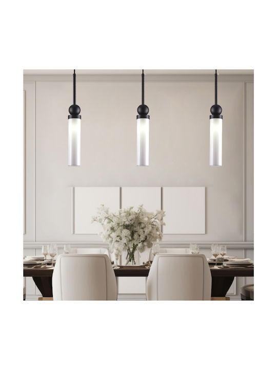 Inlight LED Κρεμαστό φωτιστικό μαύρο 1xG9 από μέταλλο και plexiglass 4074 - second view