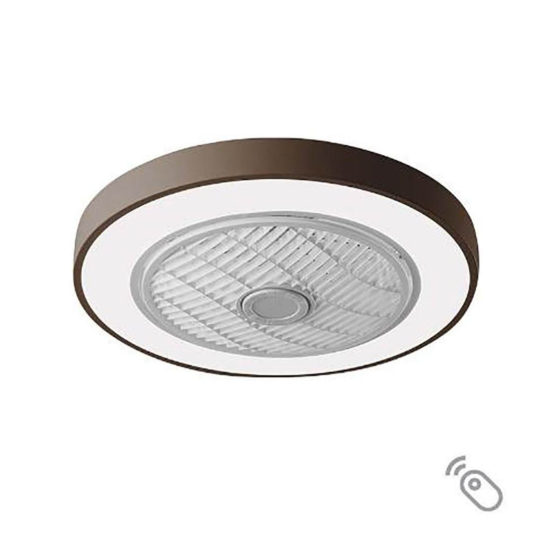Lineme Marin Ανεμιστήρας Οροφής 50cm με Φως και Τηλεχειριστήριο Καφέ 02-00166