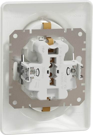 Schneider Electric Sedna Design Διπλή Χωνευτή Πρίζα Ρεύματος Λευκή SDD311221 - second view