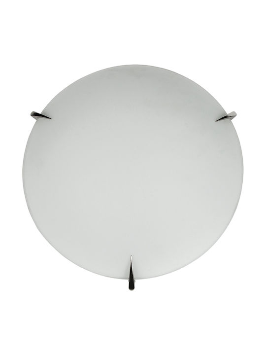  VK Lighting Πλαφονιέρα Οροφής Μπάνιου 40εκ. Λευκή με Ντουί E27 VK/03019/3/W 75169-213115