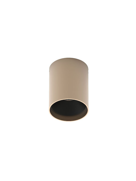 VK Lighting Στεγανό Σποτ Οροφής Εξωτερικού Χώρου με Ενσωματωμένο LED σε Χρυσό Χρώμα VK/02236/GD-B/W