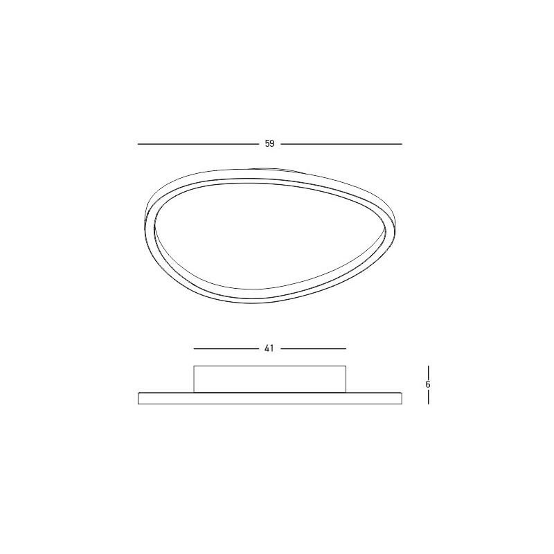 Φωτιστικό Οροφής - Πλαφονιέρα 23210 59x59x6cm Dim Led 2602lm 39W 3000K Gold - second view