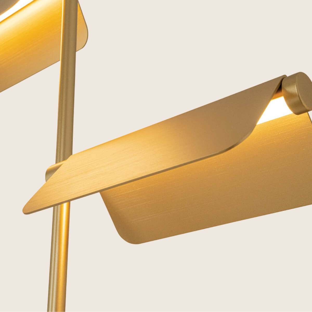 Zambelis Lights LED Φωτιστικό Δαπέδου με Θερμό Λευκό Φως Χρυσό 25194 - second view