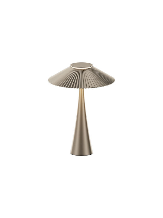 VK Lighting Μεταλλικό Πορτατίφ LED με Χρυσό Καπέλο και Βάση VK/04695/CG/W Κωδικός: 75169-008776