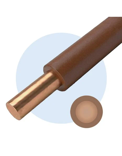 Καλώδιο μονοπολικό NYA H07V-U PVC 1,5mm² Καφέ (NYA1X1,5KAΦE)