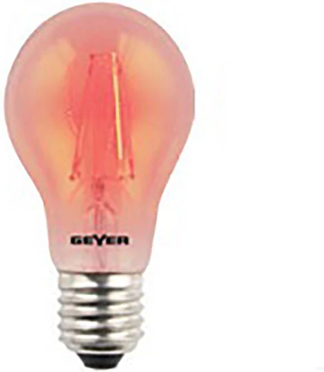 Geyer Λάμπα LED για Ντουί E27 και Σχήμα A60 Κόκκινο 60lm LFA274-R - second view