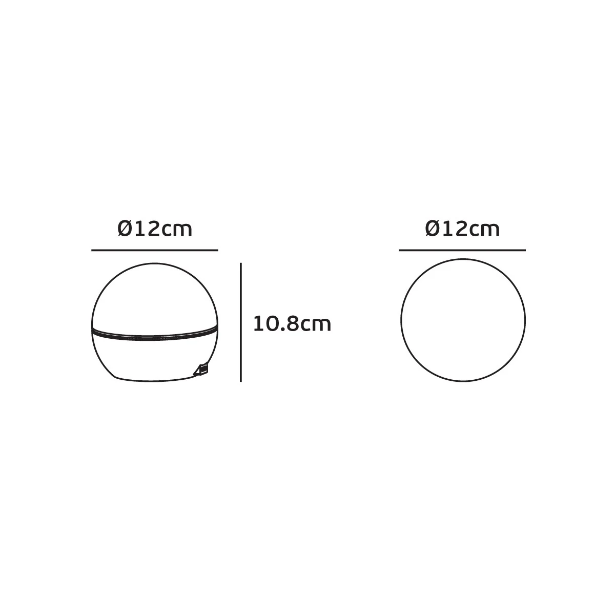 Φωτιστικό φορητό LED, 3000K, 2.2W, 150lm VK/03248/B/W - second view