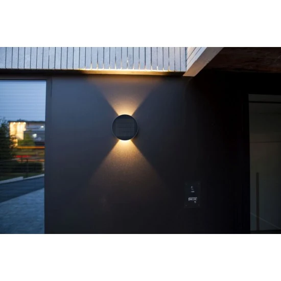 BELKA Φωτιστικό επιτοίχιο απλίκα ηλιακή-solar panel led 9w 280LUMEN 3000k 6915601335 LUTEC - μικρογραφία 4