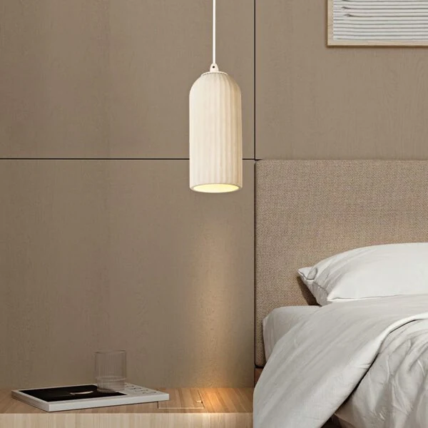 Viokef Φωτιστικό Οροφής Κρεμαστό Lavina 4327200 E27 Max 35W 11,3x200cm White - second view