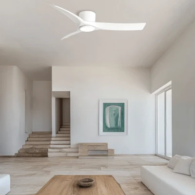 Zambelis Lights Ανεμιστήρας Οροφής 132cm με Τηλεχειριστήριο Λευκός 25396 - μικρογραφία 6