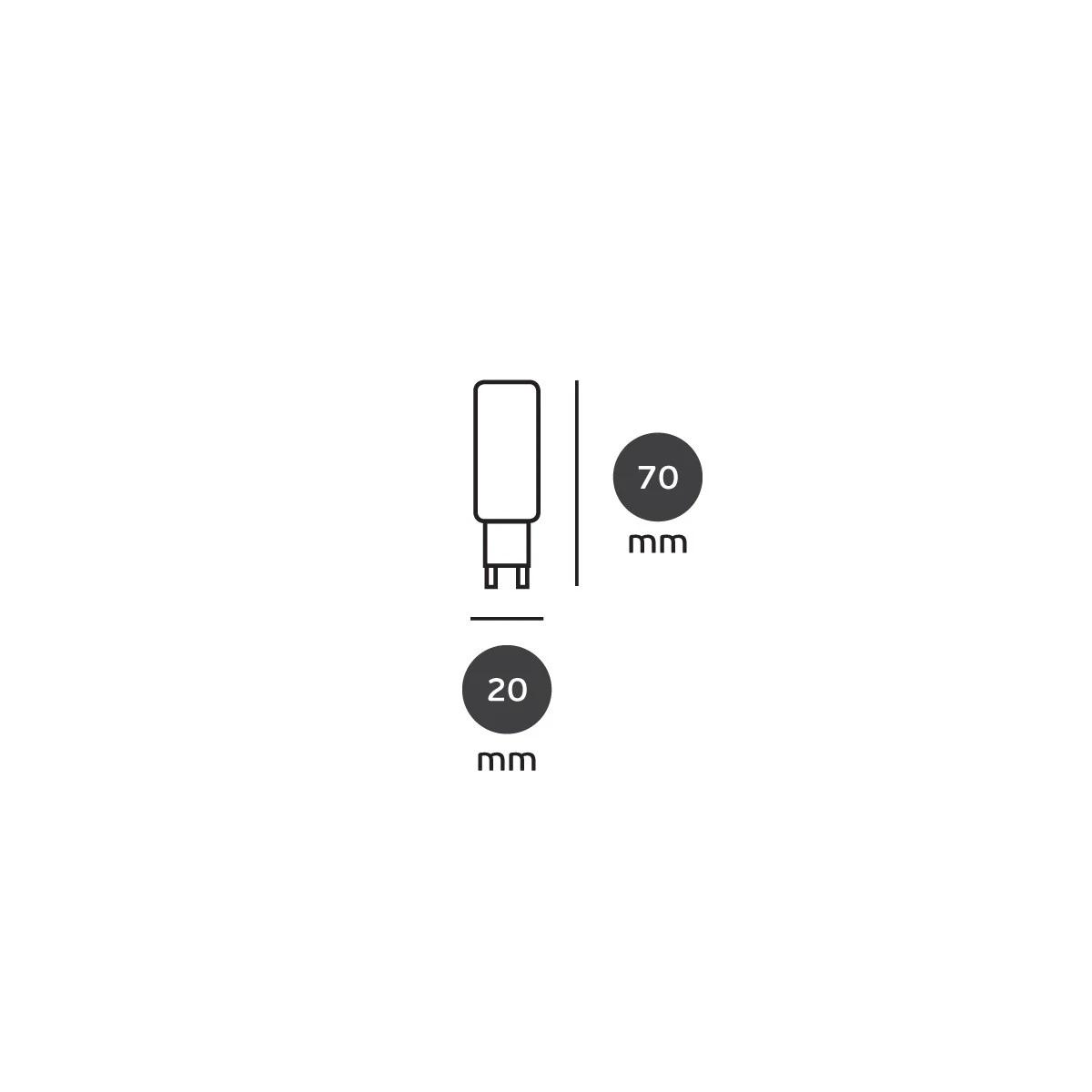 VK Λάμπα LED G9 8W 3000K VK/05165/W - second view
