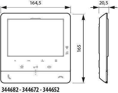 Legrand Class 100V16Β Monitor για Θυροτηλέφωνο 344652 - second view