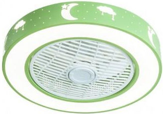 Lineme Menta Πλαφονιέρα 50cm με Φως Πράσινη 02-00147