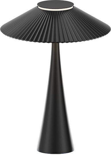 VK Lighting Μεταλλικό Πορτατίφ LED με Μαύρο Καπέλο και Βάση VK/04695/B/W Κωδικός: 75169-009776 - Κύρια εικόνα