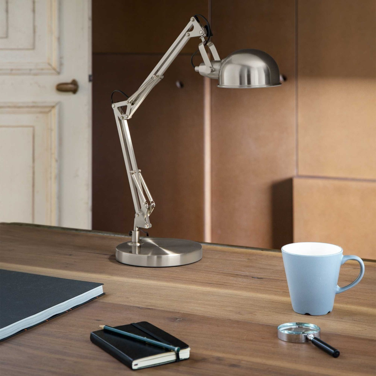Ideal Lux Φωτιστικό Γραφείου Μεταλλικό Νίκελ Ματ  Εκ. Johnny TL1 313351  - second view