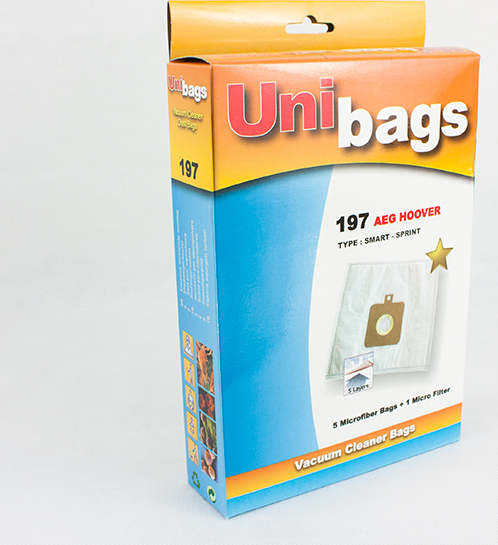 Σακούλες για σκούπα Hoover, Aeg, Electrolux, Unibags 197