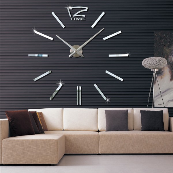3D Ρολόι Τοίχου Mirror Hour Do It Yourself ΑΣΗΜΙ