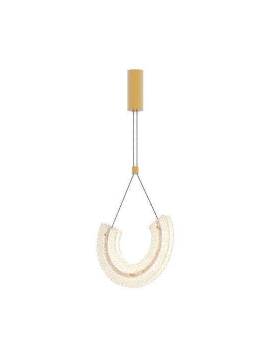 Zambelis Lights Κρεμαστό Φωτιστικό LED Κίτρινο 23030