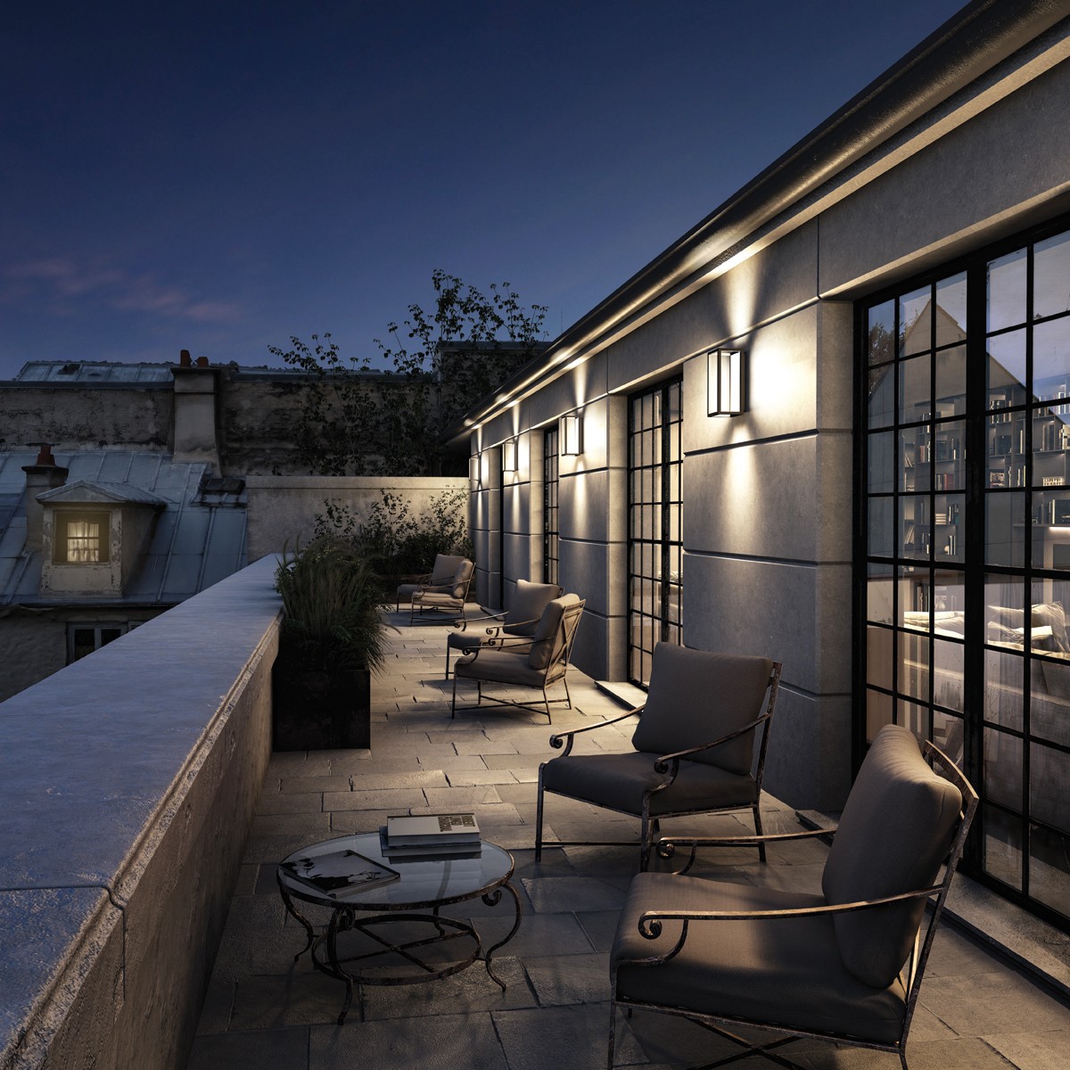 VK Lighting Επιτοίχιο Εξωτερικό Φωτιστικό με Ενσωματωμένο LED VK/02155/WA/W/W