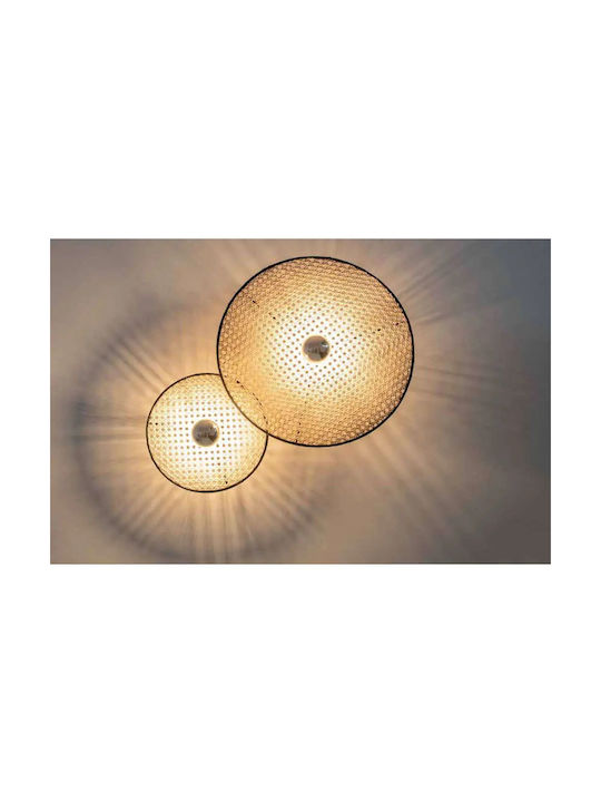 Zambelis Lights Μοντέρνο Φωτιστικό Τοίχου με Ντουί E27 σε Μπεζ Χρώμα Πλάτους 25cm 22175 - second view