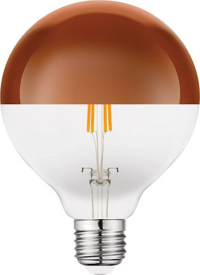 VK Lighting VK/05123/D/E/PCT/W E27 G95 7W Θερμό Λευκό Filament Dimmable