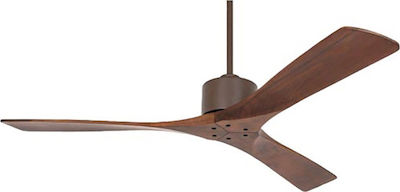 Zambelis Lights 19143 Ανεμιστήρας Οροφής 132cm με Τηλεχειριστήριο Καφέ