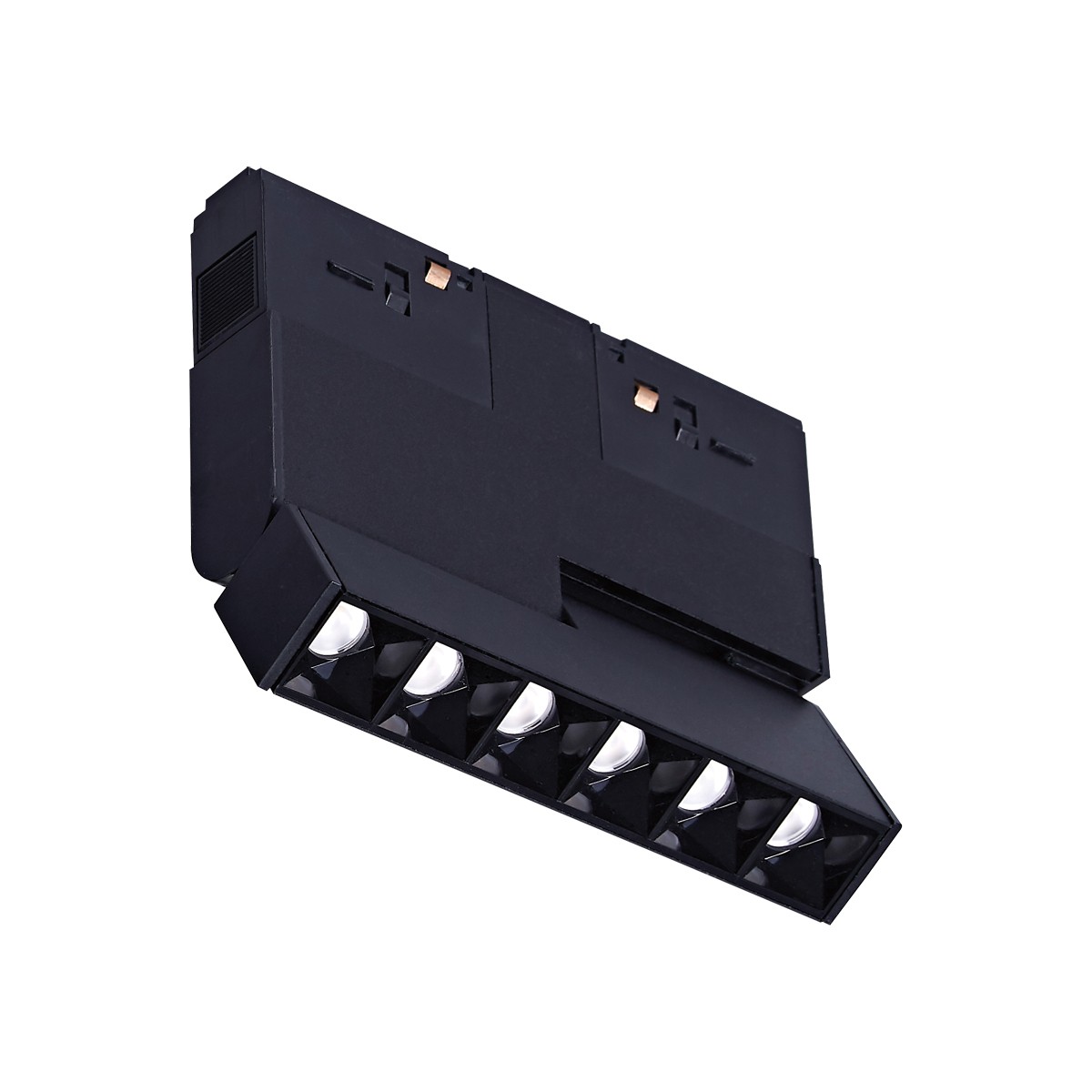 Φωτιστικό κινητό μαγνητικής ράγας 48V, LED 9w, 3000K, 640lm, 24°, CRI>90, IP20, μαύρο VK/04367/B/6
