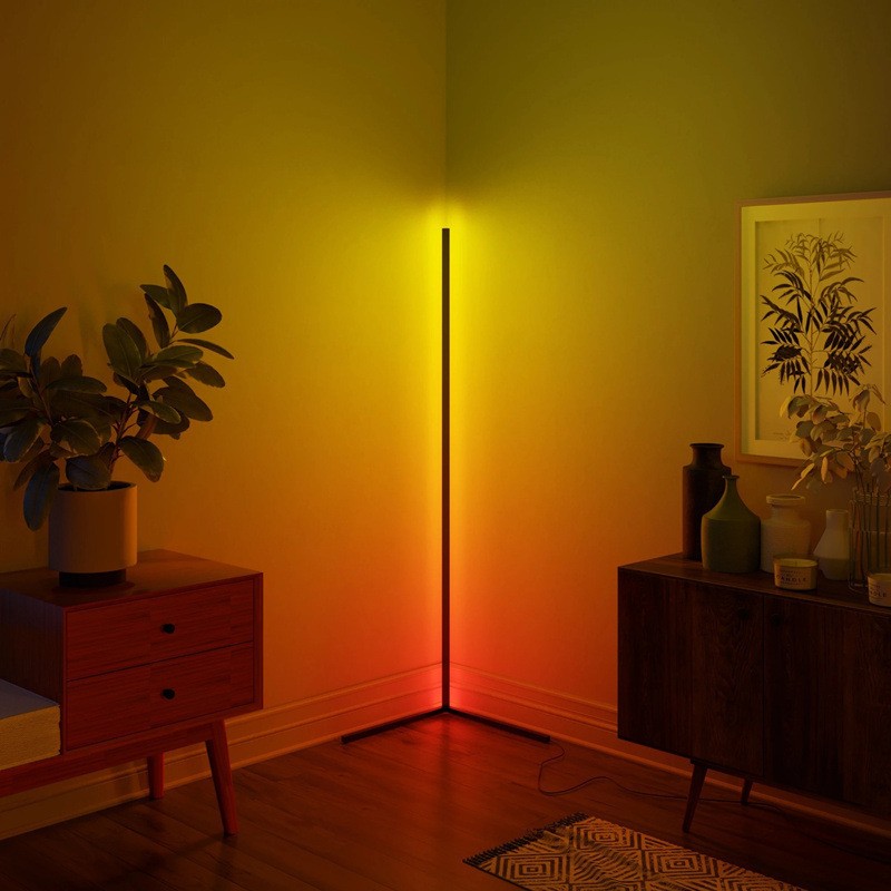 Atman Leggenda Las Vegas Μοντέρνο LED Φωτιστικό Δαπέδου Υ140xΜ57εκ. με RGB Φως σε Μαύρο Χρώμα LEG-FL8001