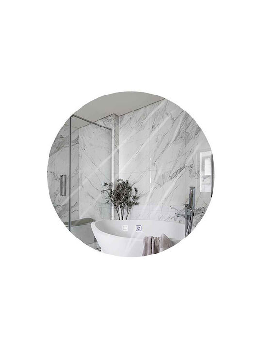 Zambelis Lights 22067 Στρογγυλός Καθρέπτης Μπάνιου Led 60x60cm - Κύρια εικόνα