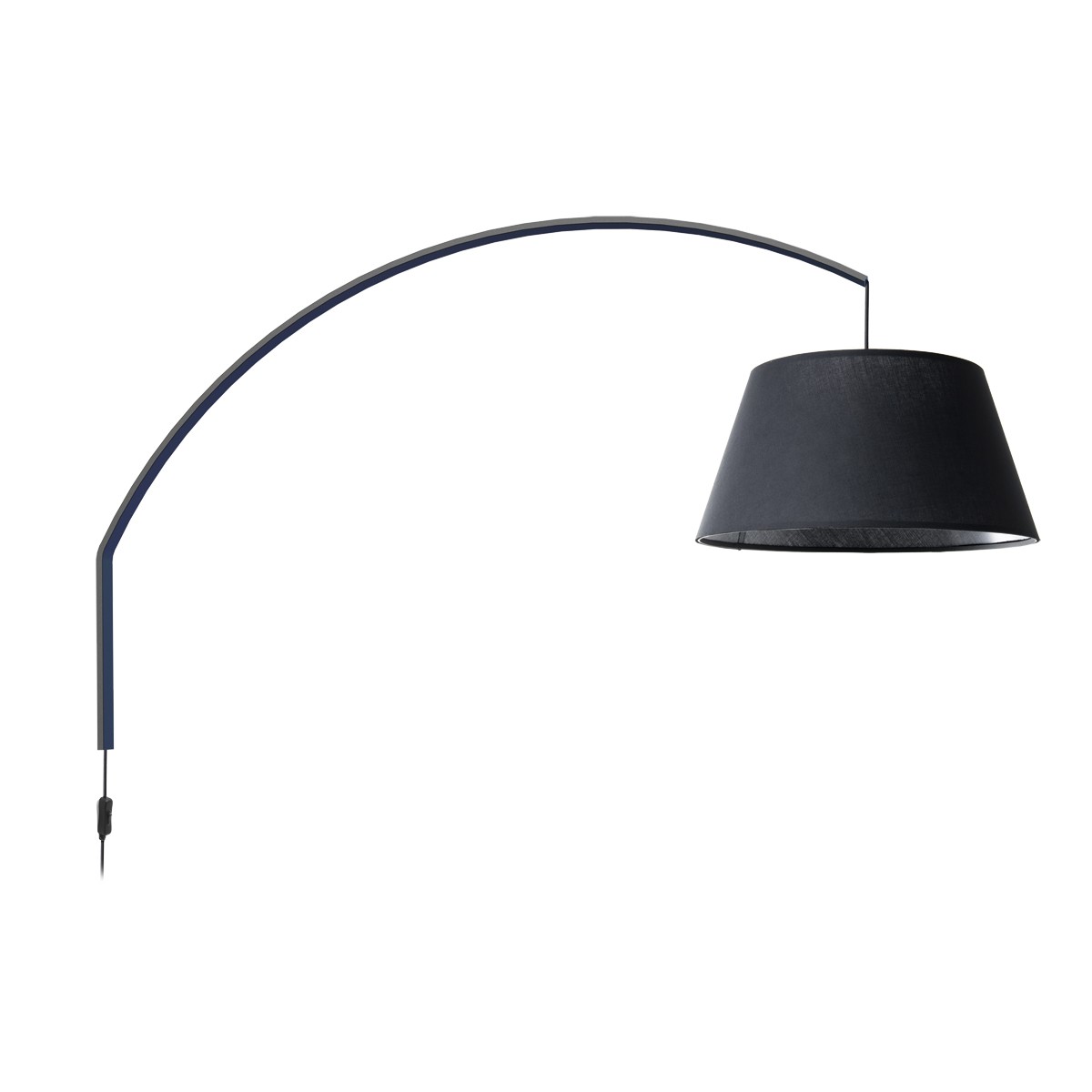 VK Lighting VK/04386/WA/B Μοντέρνο Φωτιστικό Τοίχου με Ντουί E27 σε Μαύρο Χρώμα Πλάτους 50cm - second view