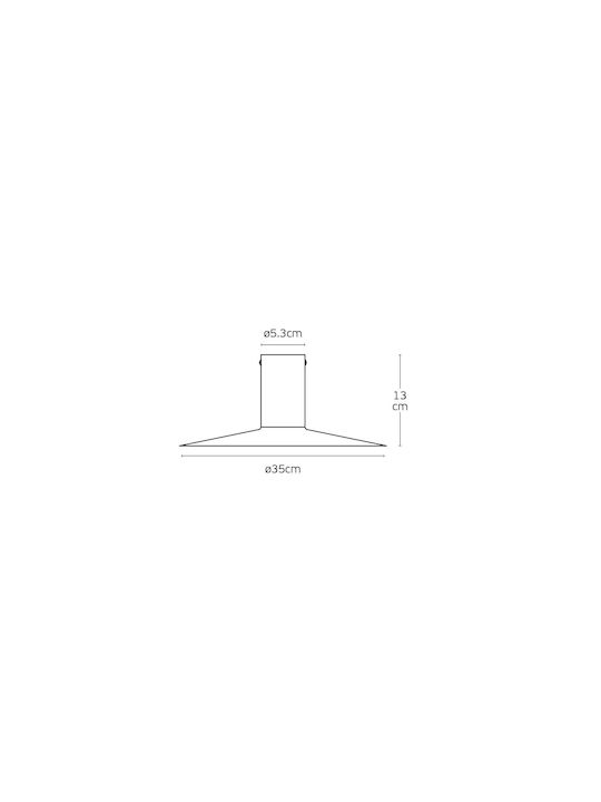 VK Lighting Κρεμαστό Φωτιστικό LED για Ντουί GU10 Μαύρο 35εκ. - second view