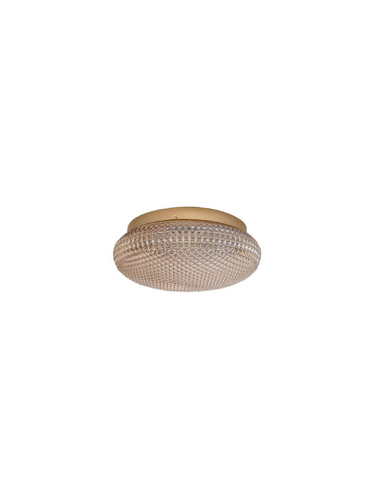 VK Lighting 71165-006741 Πλαφονιέρα Οροφής με Ενσωματωμένο LED σε Χρυσό χρώμα VK/04578/CE/GD/W - second view